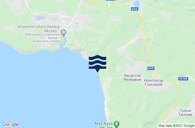 Balaklava District, Ukraineの潮見表地図