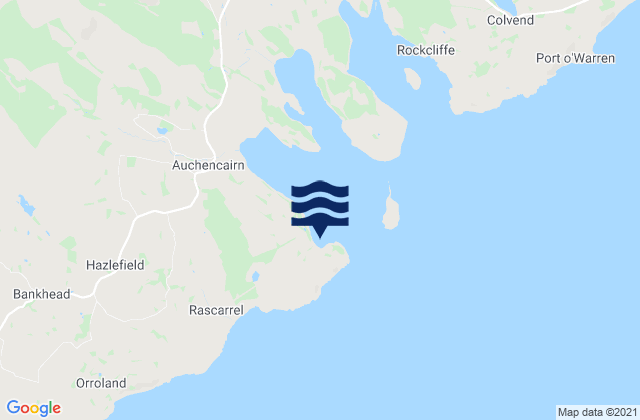 Balcary Bay, United Kingdomの潮見表地図