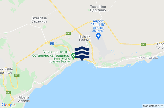Balchik, Bulgariaの潮見表地図
