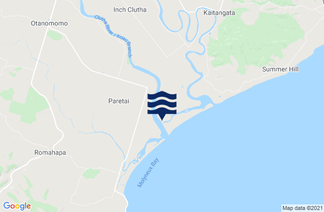 Balclutha, New Zealandの潮見表地図