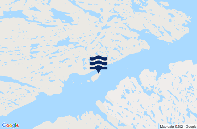 Baleen Island, Canadaの潮見表地図