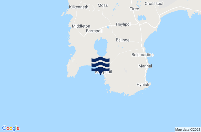 Balephuil (Tiree), United Kingdomの潮見表地図