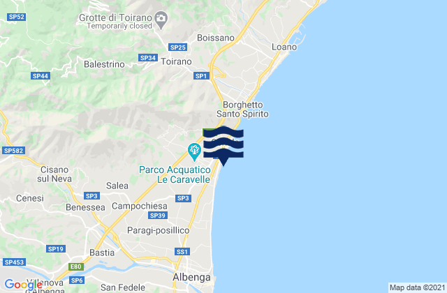 Balestrino, Italyの潮見表地図
