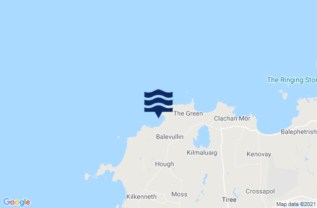 Balevullin (Tiree), United Kingdomの潮見表地図