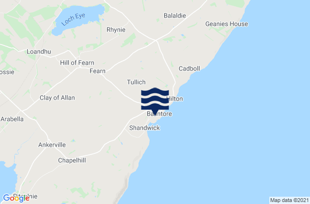 Balintore, United Kingdomの潮見表地図