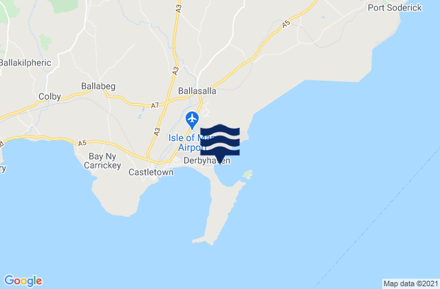 Ballasalla, Isle of Manの潮見表地図