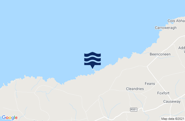 Ballingarry Island, Irelandの潮見表地図