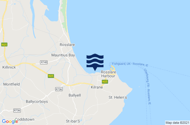 Ballygerry, Irelandの潮見表地図