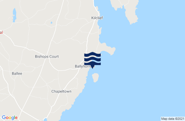 Ballyhornan Bay, United Kingdomの潮見表地図