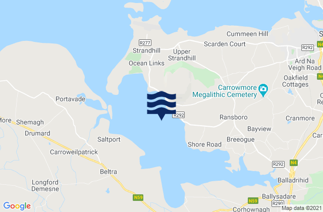 Ballysadare Bay (Culleenamore), Irelandの潮見表地図