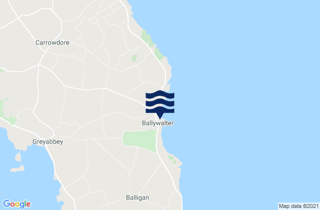 Ballywalter, United Kingdomの潮見表地図