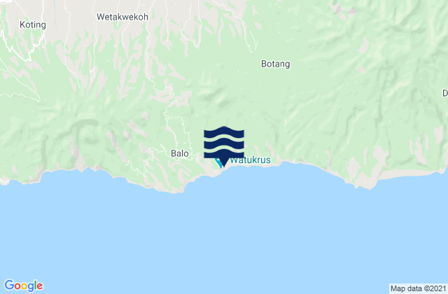 Baluk, Indonesiaの潮見表地図