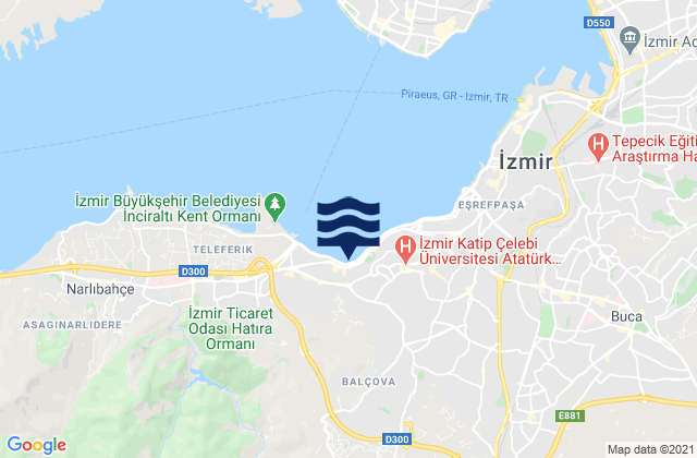 Balçova, Turkeyの潮見表地図