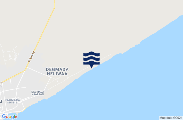 Banadir, Somaliaの潮見表地図