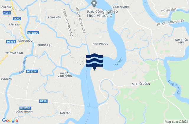 Banc de Corail, Vietnamの潮見表地図