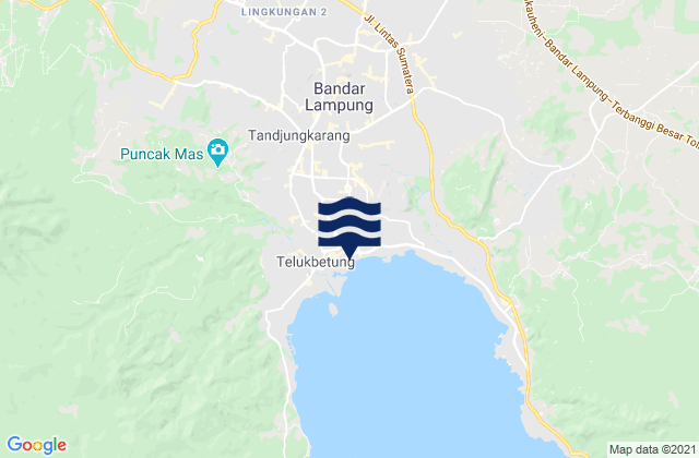 Bandar Lampung, Indonesiaの潮見表地図