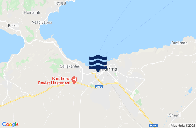 Bandırma İlçesi, Turkeyの潮見表地図
