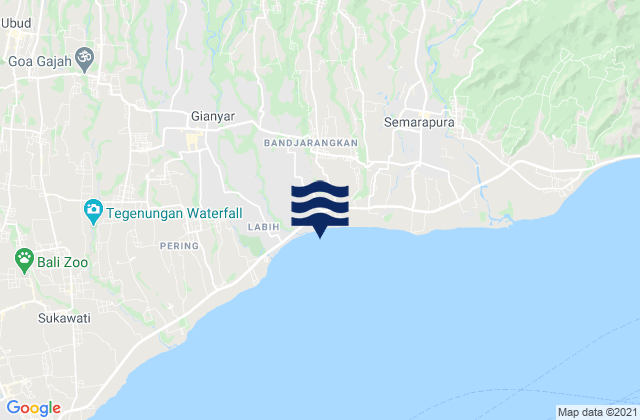 Banjar Abuan, Indonesiaの潮見表地図