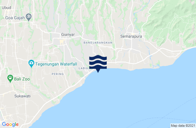 Banjar Apuan Kaja, Indonesiaの潮見表地図