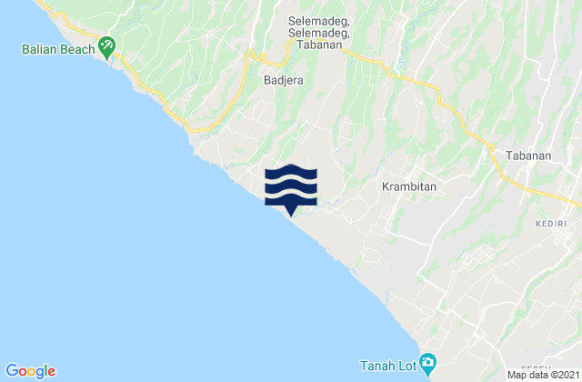 Banjar Beraban Kangin, Indonesiaの潮見表地図