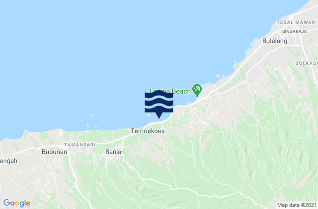 Banjar Cempaga, Indonesiaの潮見表地図