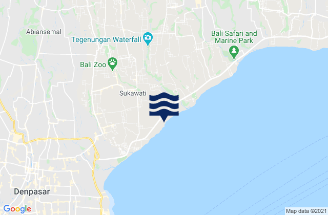 Banjar Desa, Indonesiaの潮見表地図