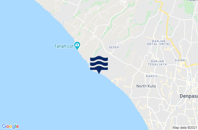 Banjar Kerobokan, Indonesiaの潮見表地図