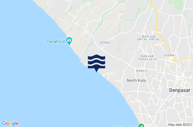 Banjar Lalangpasek, Indonesiaの潮見表地図