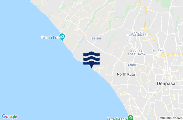 Banjar Pekenjelodan, Indonesiaの潮見表地図