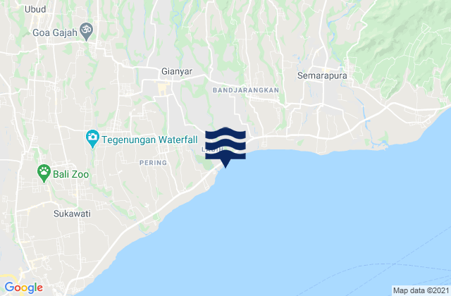 Banjar Pesalakan, Indonesiaの潮見表地図
