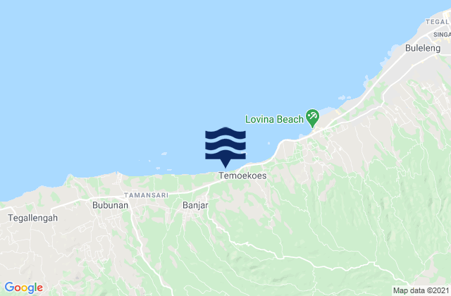 Banjar Tamansari, Indonesiaの潮見表地図