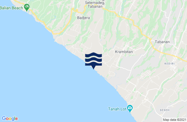 Banjar Tibubiyu Kaja, Indonesiaの潮見表地図