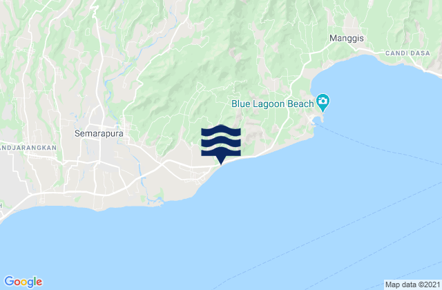 Banjar Wangsian, Indonesiaの潮見表地図