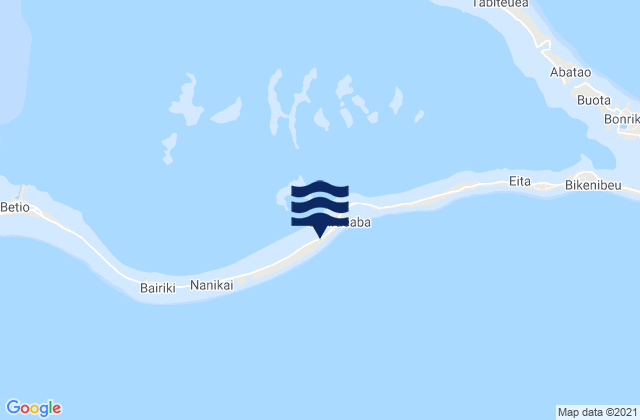 Banraeaba Village, Kiribatiの潮見表地図