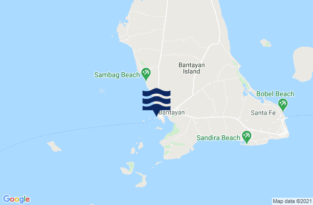 Bantayan (Bantayan Island), Philippinesの潮見表地図