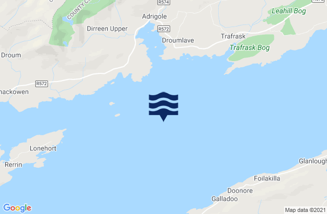 Bantry Bay, Irelandの潮見表地図