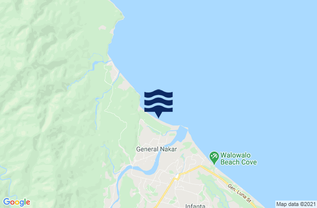 Banugao, Philippinesの潮見表地図