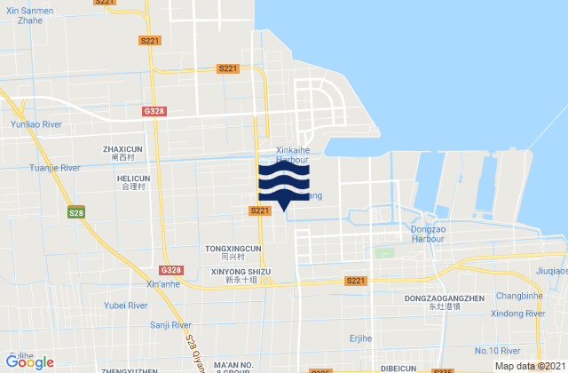 Baochang, Chinaの潮見表地図