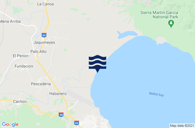 Baorvco, Dominican Republicの潮見表地図