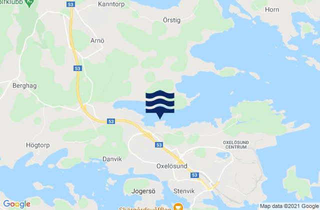 Bara, Swedenの潮見表地図