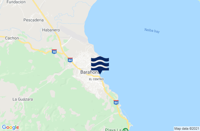 Barahona, Dominican Republicの潮見表地図