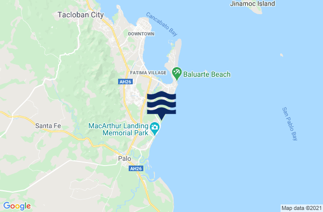Baras, Philippinesの潮見表地図