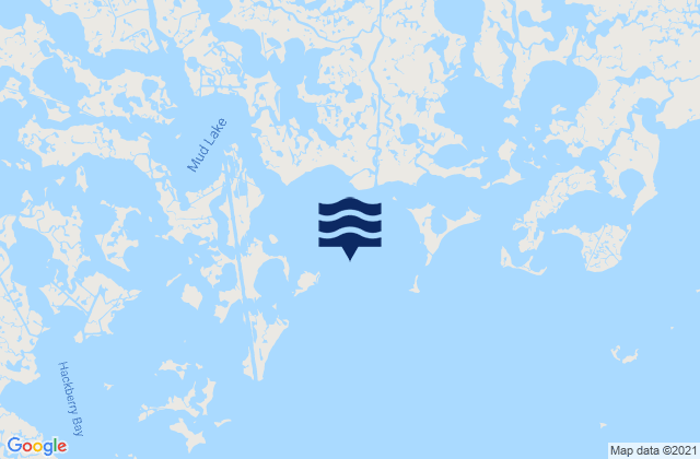 Barataria Bay 1.1 mi. NE of Manilla, United Statesの潮見表地図