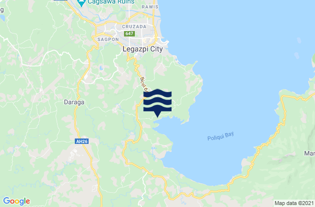 Barayong, Philippinesの潮見表地図