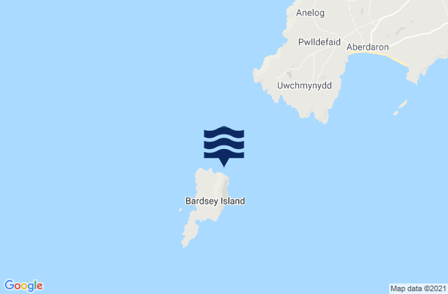 Bardsey Island, United Kingdomの潮見表地図