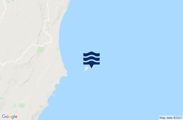 Bare Island (Motu o Kura), New Zealandの潮見表地図