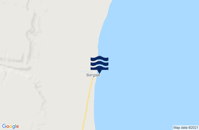 Bargaal, Somaliaの潮見表地図