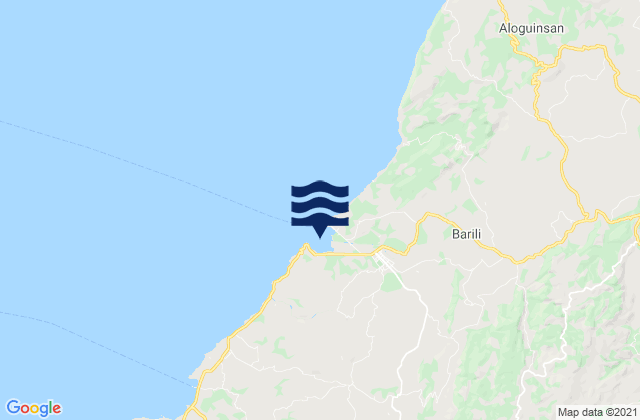 Barili Bay, Philippinesの潮見表地図