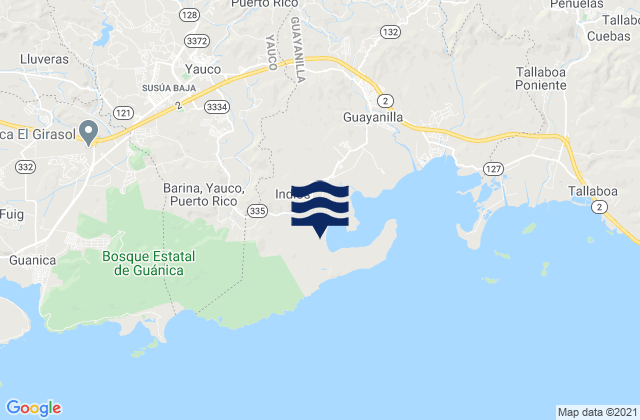 Barina Barrio, Puerto Ricoの潮見表地図