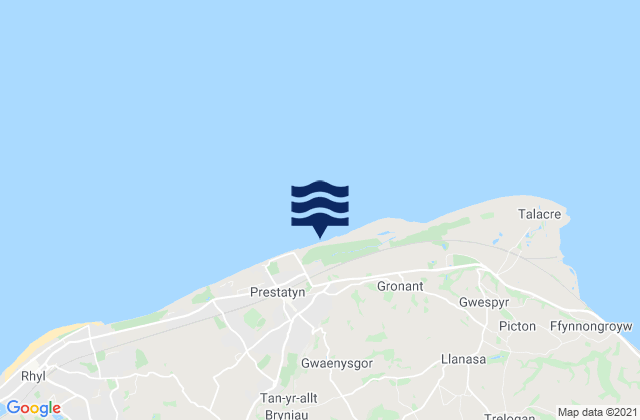 Barkby Beach, United Kingdomの潮見表地図